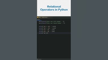 Perform all relational operators on given numbers in Python