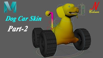 Maya Tutorial : How to skin a Dog Car || Advanced Skeleton || Vehicle skin || Step by Step || Part-2