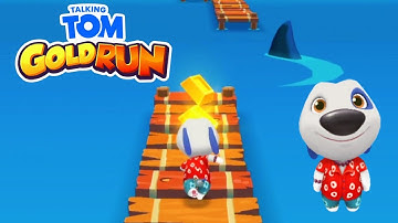 Talking Tom Gold Run Gameplay Walkthrough Part 8 (Android/iOS) Hawaiian Hank