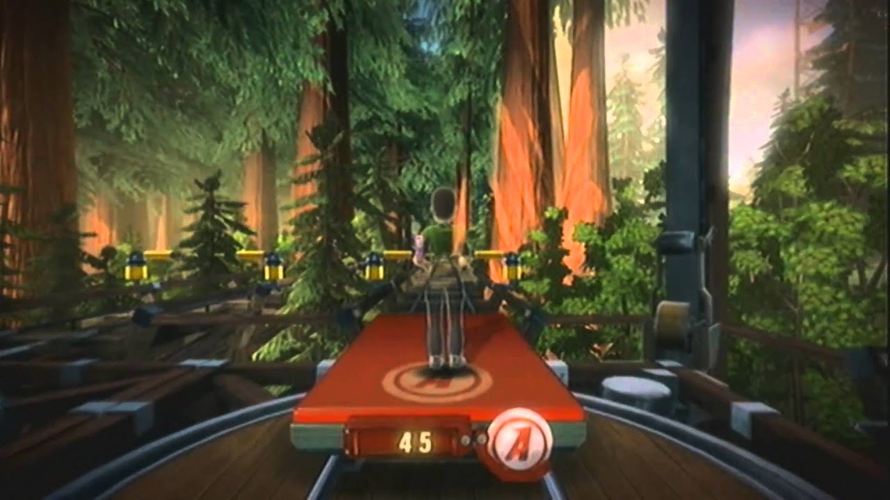 Kinect Adventures - Reflex Ridge Mini-Game Gameplay