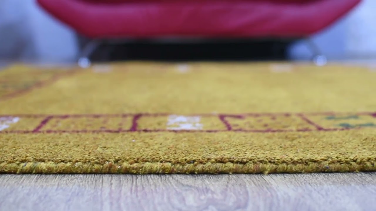 Hand Knotted Loom Silk Mix 8'x10' Area Rug Contemporary Gold LSM225