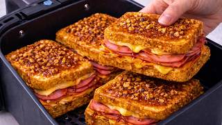 Viral Air Fryer French Toast Breakfast Sandwich in Just 10 Minutes!