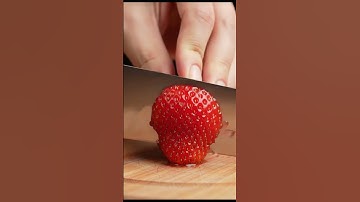 ASMR Strawberry Cutting | Ultra Realistic 8K Video with Sound #8kvideo #asmr