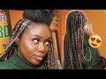 I Tried KNOTLESS BRAIDS For The First Time 😳   (BLONDE COLOR MIX)