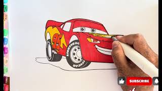 The Most Satisfying Lightning McQueen Coloring Ever