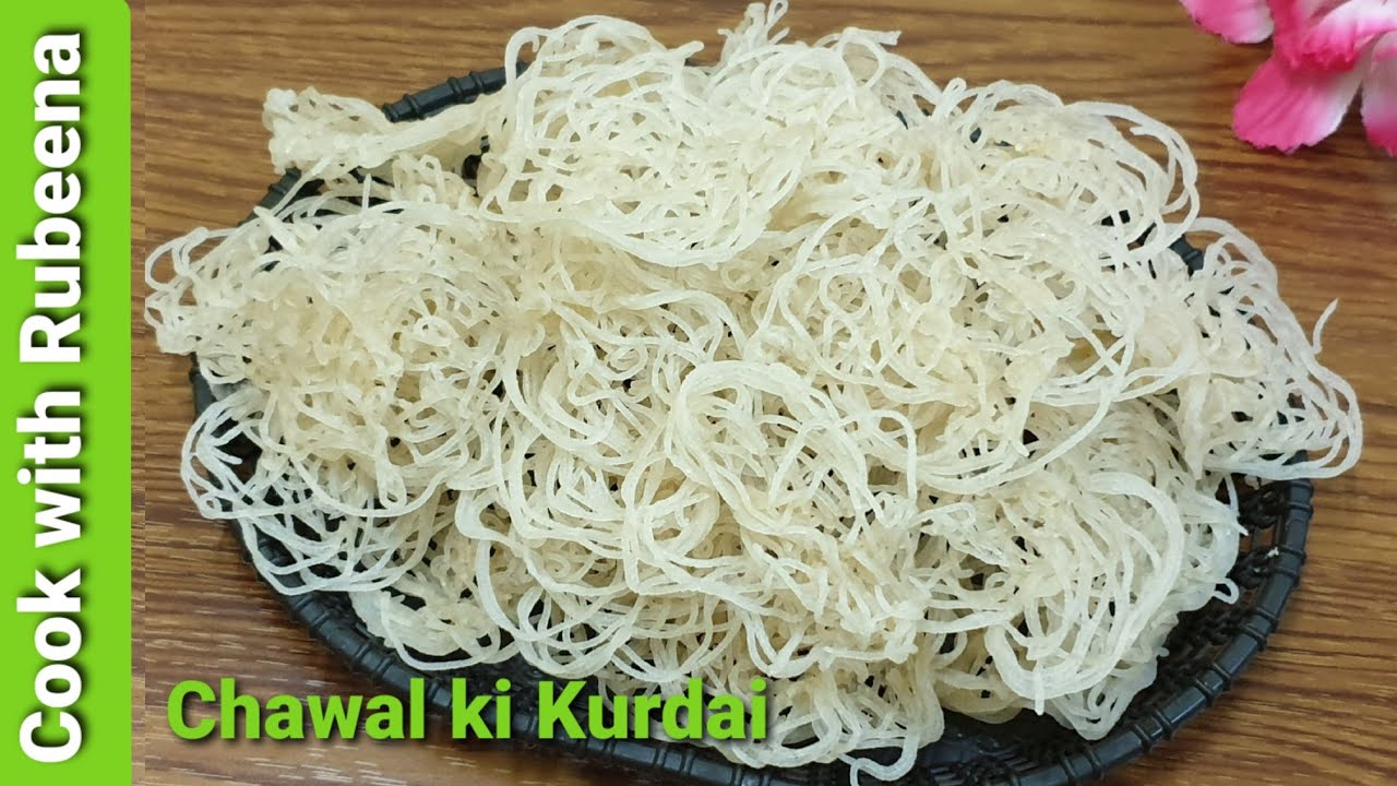 Chawal ki Kurdai Recipe How to make Rice Kurdai Quick Rice sev