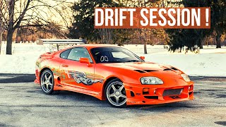 TOYOTA SUPRA 2JZ 544 HP FAST AND FURIOUS - FIRST TIME DRIFTING