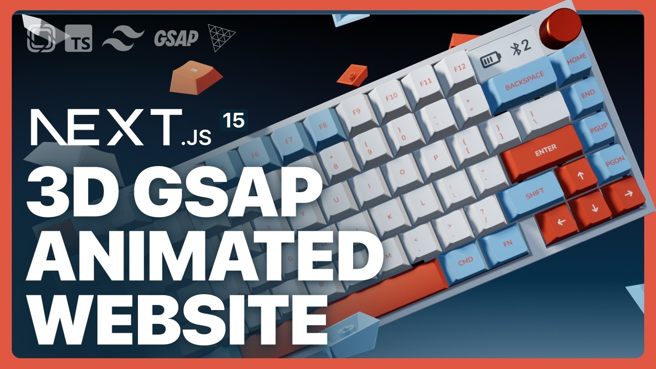 Build a 3D Keyboard Website with Three.js, Next.js 15, GSAP, and Prismic - Full Course 2025