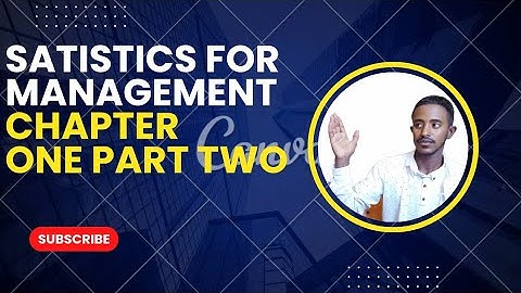 Statistics chapter one part two in Amharic languages 