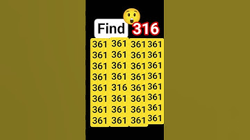 Are you logical? Try this focus test 👉316 #youtubeshorts #shortsfeed #shorts