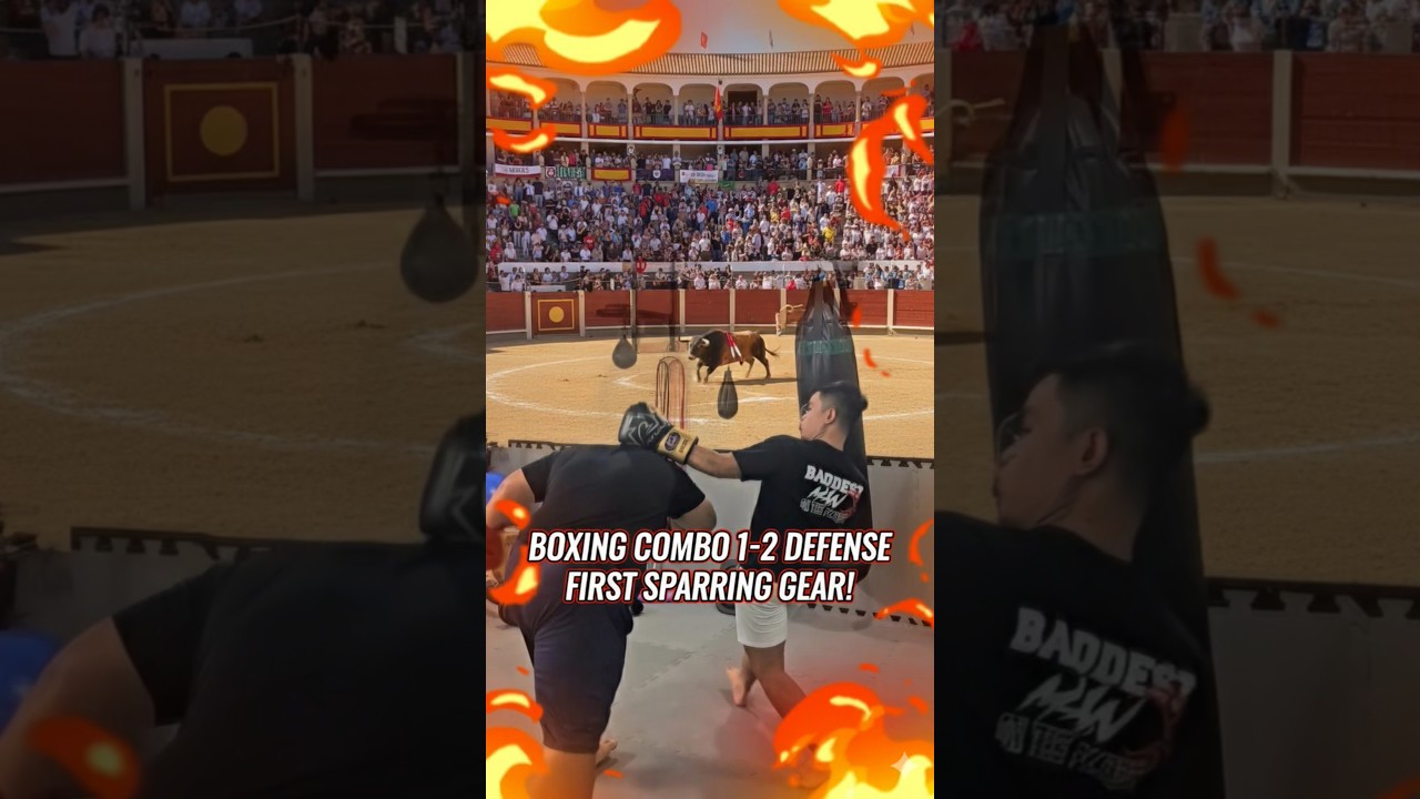 BOXING COMBO 1-2 DEFENSE FIRST SPARRING GEAR! 