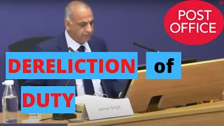 Post Office Lawyer admits evidence MISSING from disclosure