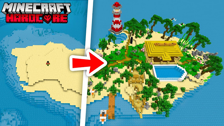 J'ai construit une ÎLE de LUXE sur Minecraft Hardcore