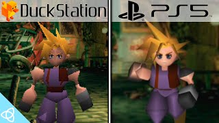 Final Fantasy VII (1997) - PS5 vs. PS1 Emulator (Duckstation for PC) | Side by Side