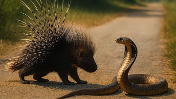Shocking Showdown | Porcupine’s Deadly Battle with the King Cobra!