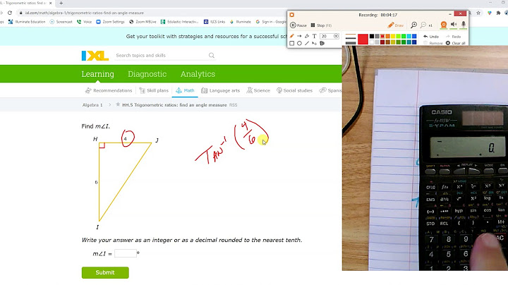 Trigonometric ratios find an angle measure calculator