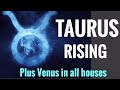 TAURUS RISING/ASCENDANT IN DEPTH  - VENUS IN ALL HOUSES