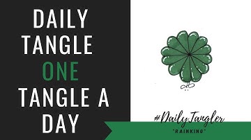 Daily Tangle - Pattern  Focus -  Rainking   | How to draw | #DailyTangler