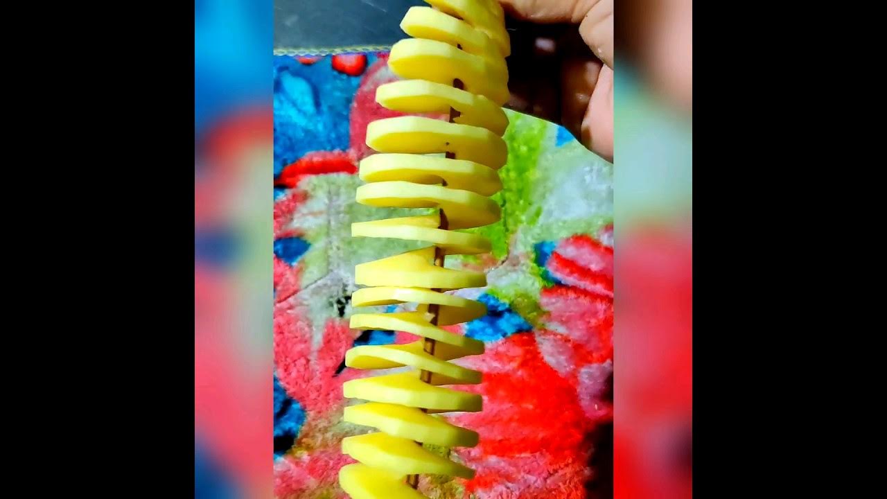 How to make spring potato chips shorts youtubeshorts food delicious