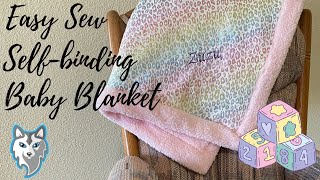 Easy Sew Self-binding Baby Blanket