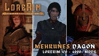 LORERIM 4.0 | Mehrunes Dagon Gameplay | Modded Skyrim 4000+ MODS | #lorerim #livestream