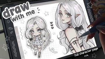draw with me ★ isleen .ᐟ ˚✧ ˖  [procreate, real time process, ipad asmr, new character ]