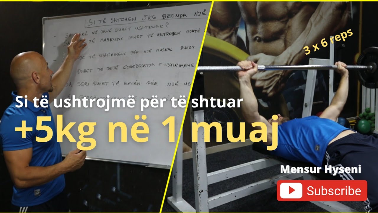 Si te ushtrojme per te shtuar peshe - 5kg ne 1 Muaj