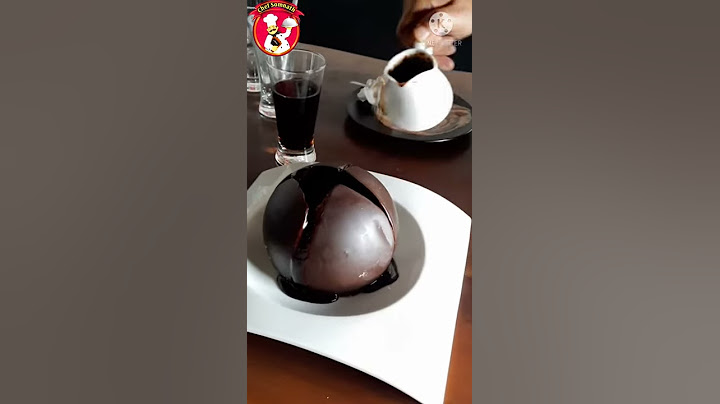 Magic Chocolate Ball.Melting chocolate ball. chocolate ball inside browni. #shorts