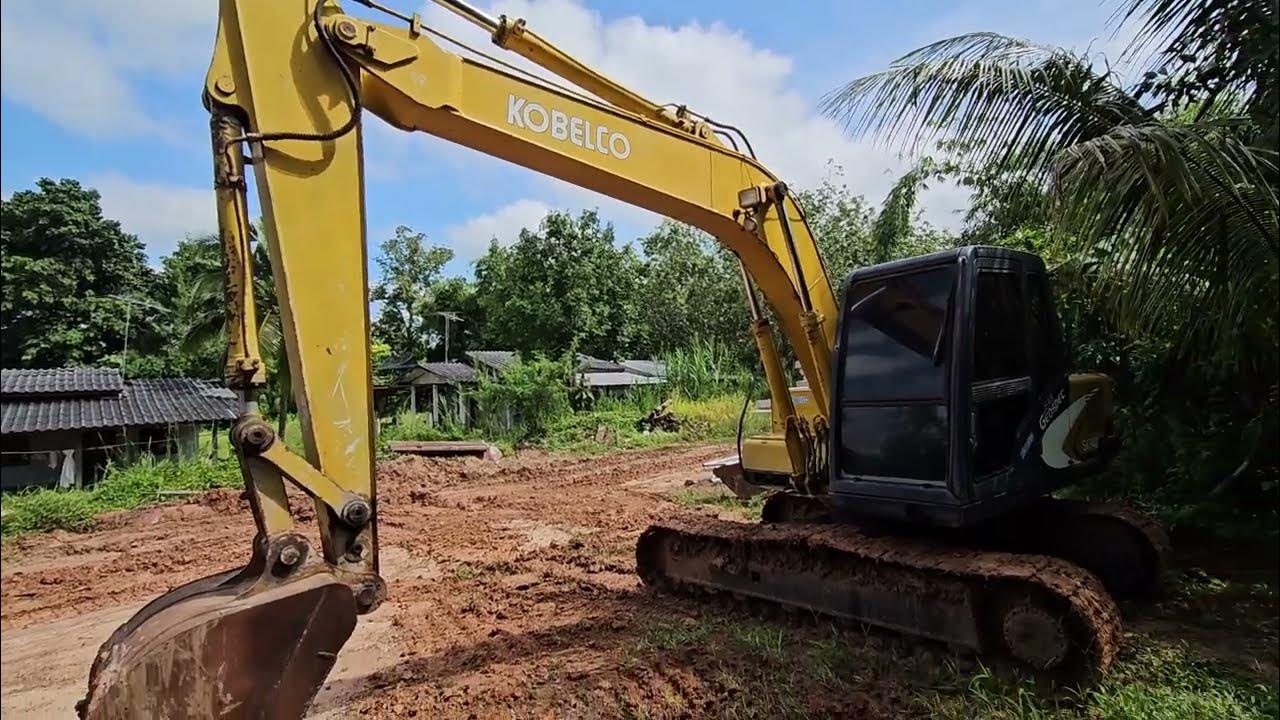เข้าใหม่ kobelco sk120-1 ราคาเบาๆ Excavator - YouTube