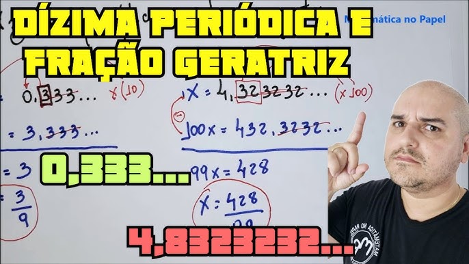 Dízima Periódica e Fração Geratriz #dizima #fracao #fracaogeratriz #ap