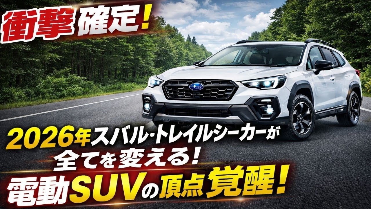 【衝撃速報】２０２６年スバル・トレイルシーカー完全解説！常識崩壊の電動ＳＵＶ、その実力と真実とは？