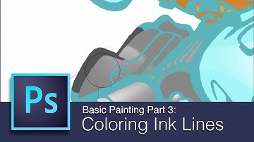 DART 100 Photoshop Section: Basic Painting Part 3 Coloring Ink Lines