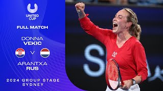 Donna Vekic v Arantxa Rus Full Match | United Cup 2024 Group F