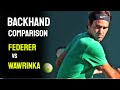 ATP one-handed backhand comparison - Roger Federer vs Stan Wawrinka