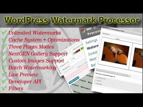 Fast Watermark Plugin for WordPress | Codecanyon Scripts and Snippets