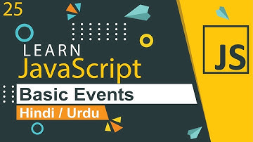 JavaScript Events Tutorial in Hindi / Urdu