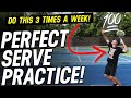 {Serve Lesson} Perfect Serve Practice 20 minute routine