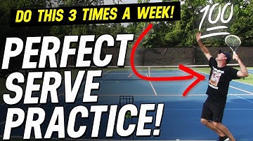 {Serve Lesson} Perfect Serve Practice 20 minute routine