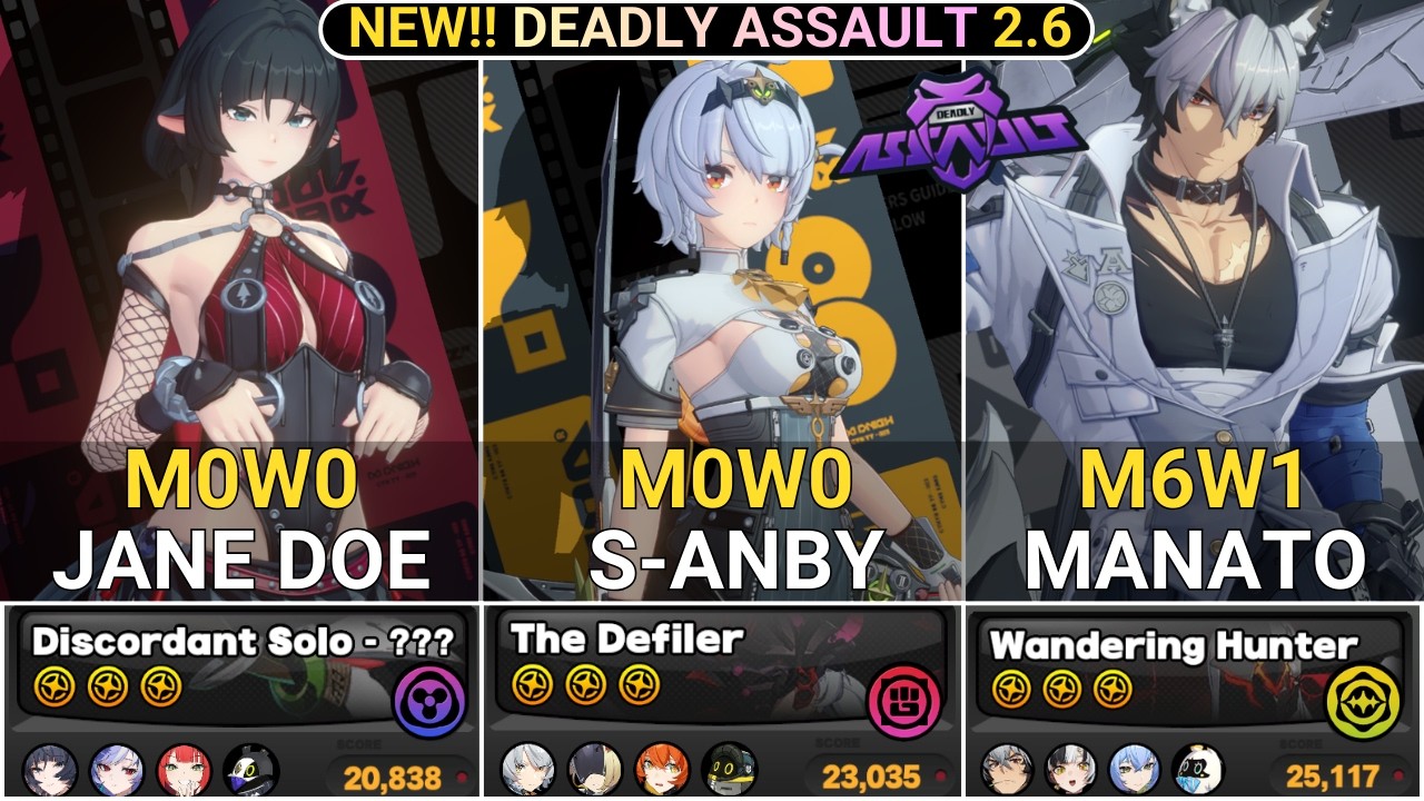 NEW DA BOSS! DA RESET! M0W0 Jane Doe & M0W0 S-Anby & M6W1 Manato Showcase | NEW DA ZZZ 2.6