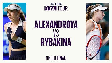 Ekaterina Alexandrova vs. Elena Rybakina | 2025 Ningbo Final | WTA Match Highlights