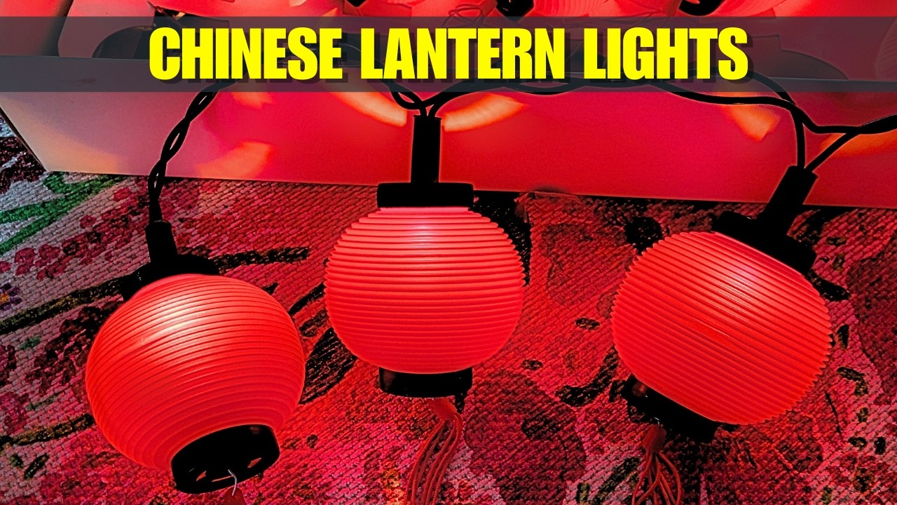 Vintage Premier Chinese Lantern Lights (1994) | 20 Light Set Demo