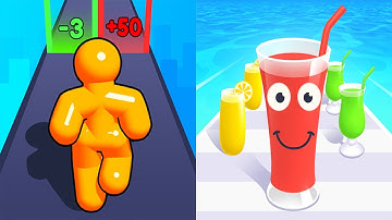 Tall Man Run VS Juice Run - All Levels Gameplay Android iOS Ep 1