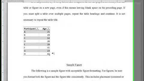 UCF ETD Tutorial: Tables