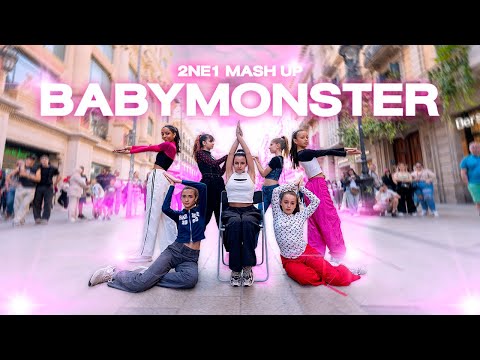 KPOP IN PUBLIC BABYMONSTER 베이비몬스터 2NE1 MASH UP Dance Cover By Mini EST From Barcelona
