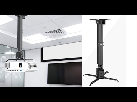 Video: Cov Projector Brackets: Mounts Nyob Rau Hauv Daim Ntawv Ntawm Lub Projector Video Txee Thiab Boom. Yuav Xaiv Li Cas Universal Multimedia Projector Holder?