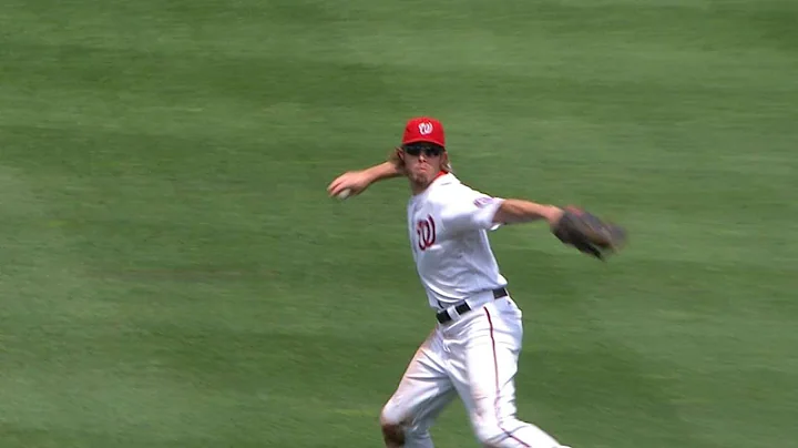 FLA@WSH: Werth throws out Mujica at first base