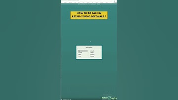 How to Do Sale Entry in Retail-Studio Software |