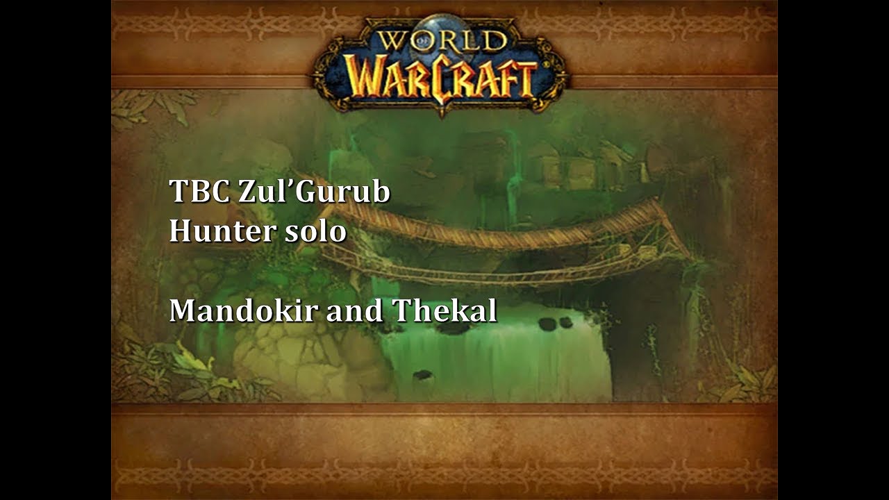 WoW: TBC Classic – Zul'Gurub Hunter solo (Mandokir and Thekal) - YouTube