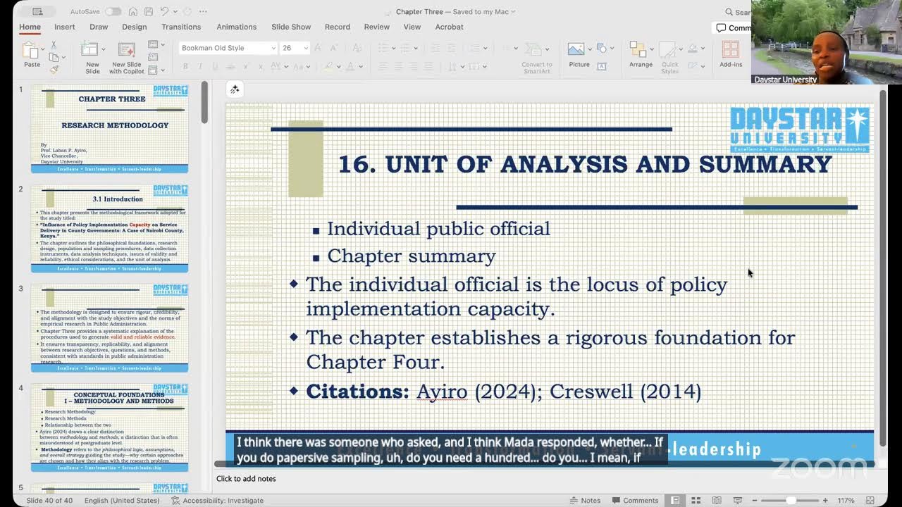 Lecture 1 ELP 629: Seminar in disciplined Inquiry: Research by Prof. Laban Ayiro