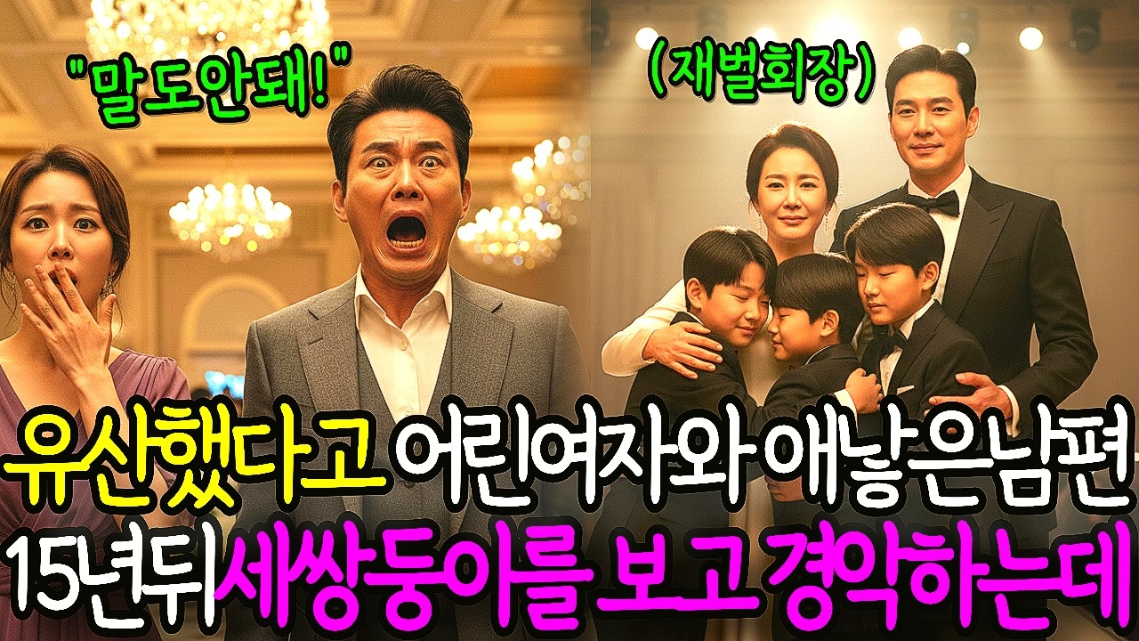 유산했다고 어린여자랑 애낳은 남편, 15년뒤 전처의 세쌍둥이를 보고 경악하는데 | 반전감동사연 | 노후사연오디오북